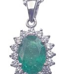 DIAMOND EMERALD NECKLACE