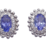 DIAMOND TANZANITE EARRINGS