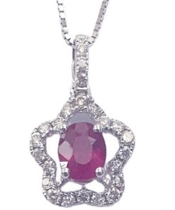 DIAMOND RUBY NECKLACE