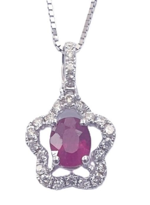 DIAMOND RUBY NECKLACE