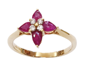 DIAMOND RUBY RING