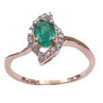 DIAMOND EMERALD RING