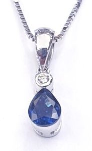 DIAMOND SAPPHIRE NECKLACE