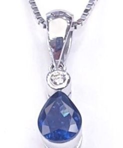 DIAMOND SAPPHIRE NECKLACE
