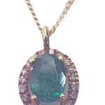 DIAMOND EMERALD NECKLACE