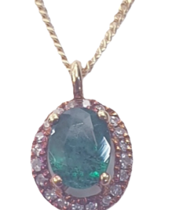 DIAMOND EMERALD NECKLACE
