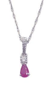 DIAMOND RUBY NECKLACE