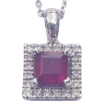 DIAMOND RUBY NECKLACE