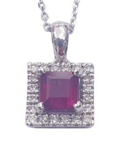DIAMOND RUBY NECKLACE