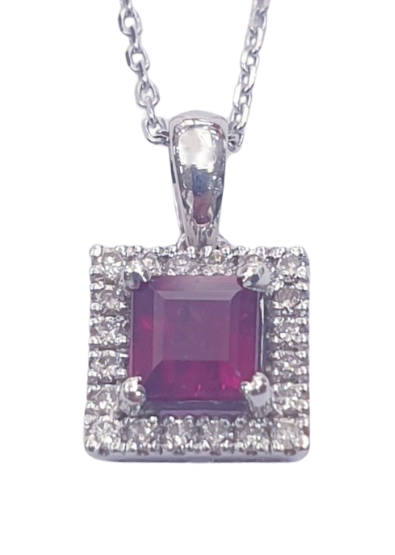 DIAMOND RUBY NECKLACE