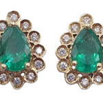 DIAMOND EMERALD EARRINGS