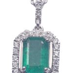 DIAMOND EMERALD NECKLACE