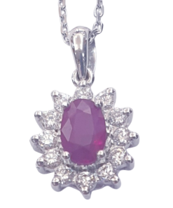 DIAMOND RUBY NECKLACE