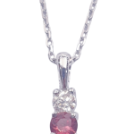 DIAMOND SAPPHIRE NECKLACE