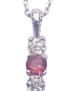 DIAMOND SAPPHIRE NECKLACE