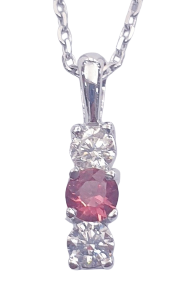DIAMOND SAPPHIRE NECKLACE