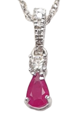 DIAMOND RUBY NECKLACE
