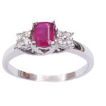 DIAMOND RUBY RING