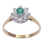 DIAMOND EMERALD RING