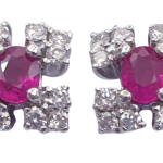 DIAMOND RUBY EARRINGS