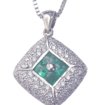 DIAMOND EMERALD NECKLACE