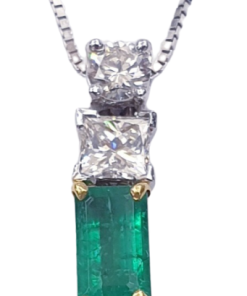 EMERALD DIAMOND NECKLACE