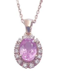 SAPPHIRE DIAMOND NECKLACE