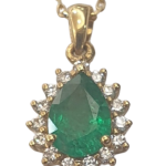 EMERALD DIAMOND NECKLACE