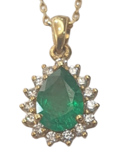 EMERALD DIAMOND NECKLACE