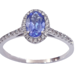 TANZANITE DIAMOND RING