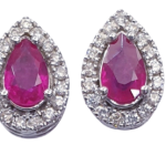 DIAMOND RUBY EARRINGS