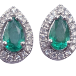 DIAMOND EMERALD EARRINGS