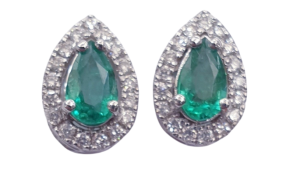 DIAMOND EMERALD EARRINGS