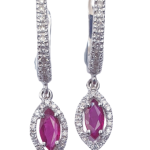 DIAMOND RUBY EARRINGS