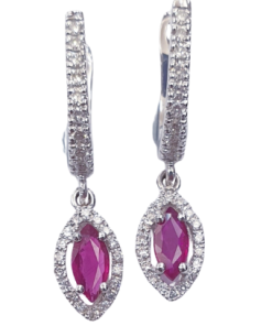 DIAMOND RUBY EARRINGS