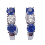 DIAMOND SAPPHIRE EARRINGS