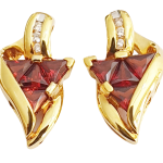 DIAMOND GARNET EARRINGS