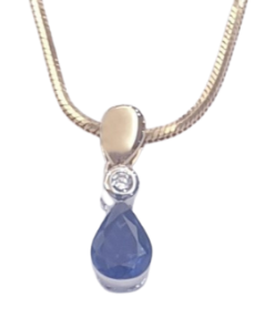 DIAMOND SAPPHIRE NECKLACE