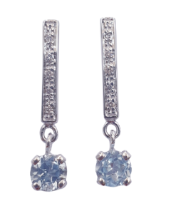 DIAMOND TOPAZ EARRINGS