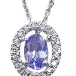 DIAMOND TANZANITE NECKLACE