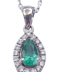 DIAMOND EMERALD NECKLACE
