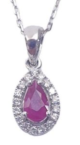 DIAMOND RUBY NECKLACE