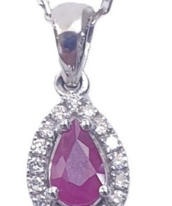 DIAMOND RUBY NECKLACE