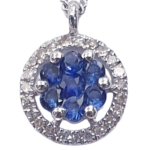 DIAMOND SAPPHIRE NECKLACE