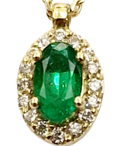 DIAMOND EMERALD NECKLACE