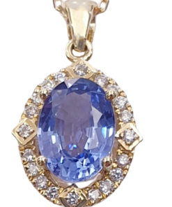 DIAMOND SAPPHIRE NECKLACE