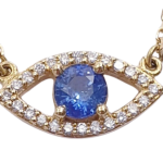 DIAMOND SAPPHIRE NECKLACE