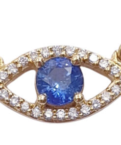 DIAMOND SAPPHIRE NECKLACE