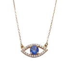 DIAMOND SAPPHIRE NECKLACE