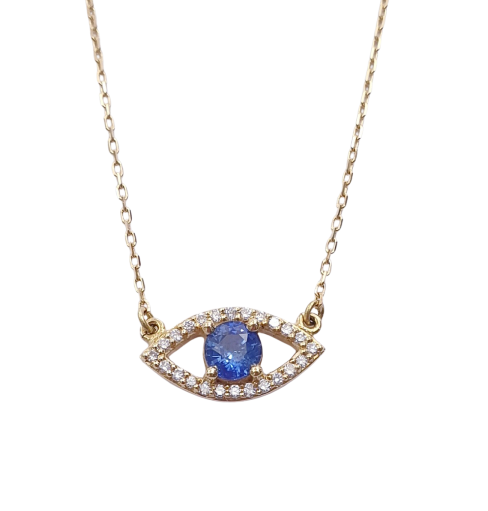 DIAMOND SAPPHIRE NECKLACE